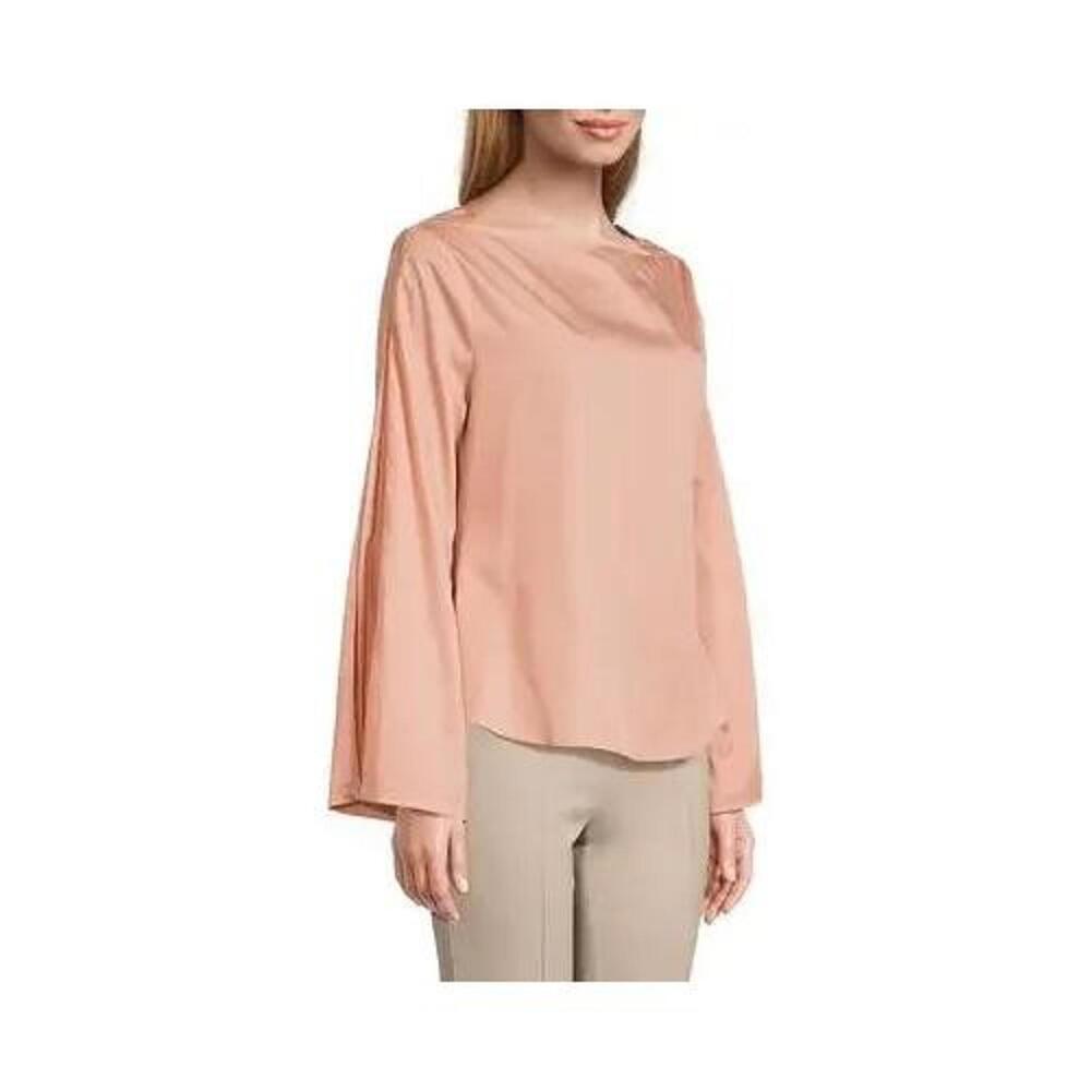 Harshman Liora Cotton Sateen Blouse - Rose Cloud Size Medium - Picture 4 of 4